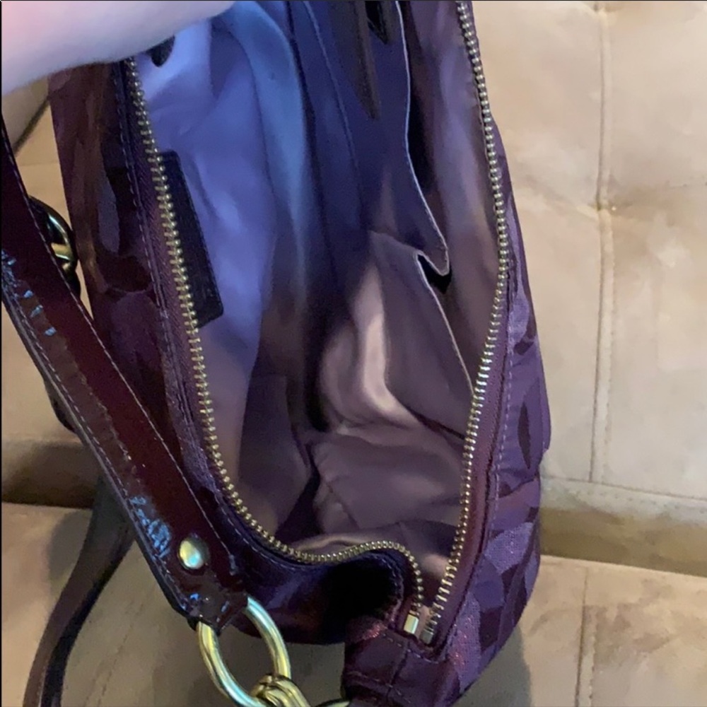 Purple Coach Purse